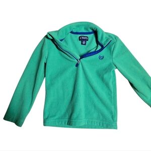 Chaps Kids Green Fleece Pullover 4T